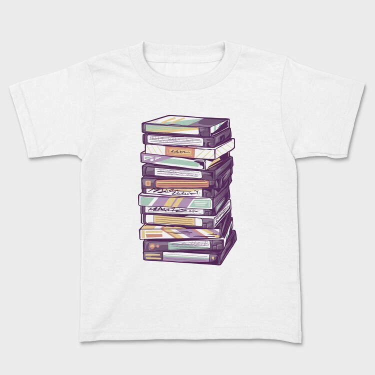 Vhs Tower, Kids' T-Shirt