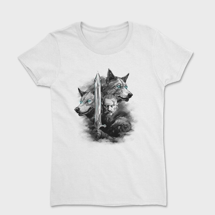 Viking and Wolves, Дамска Тениска