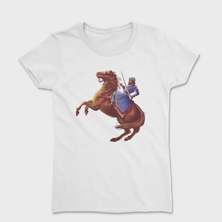 King and Horse Painting, Дамска Тениска