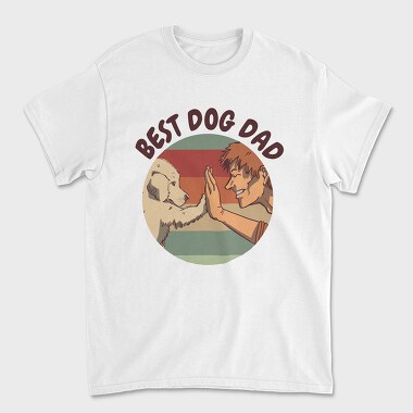 Best Dog Dad, Unisex Men's T-Shirt