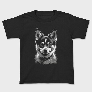 Kleekai Dog Monochrome, Kids' T-Shirt
