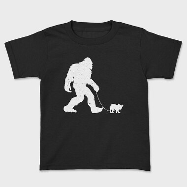 Kids' T-Shirt, Bigfoot French Bulldog