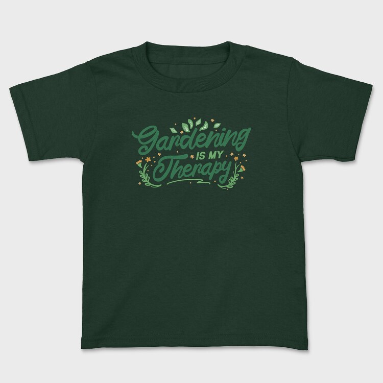 Gardening Therapy, Kids' T-Shirt
