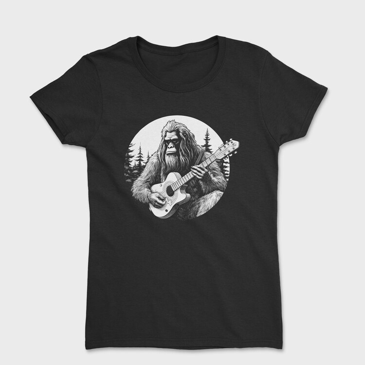 Bigfoot Playing Guitar, Дамска Тениска