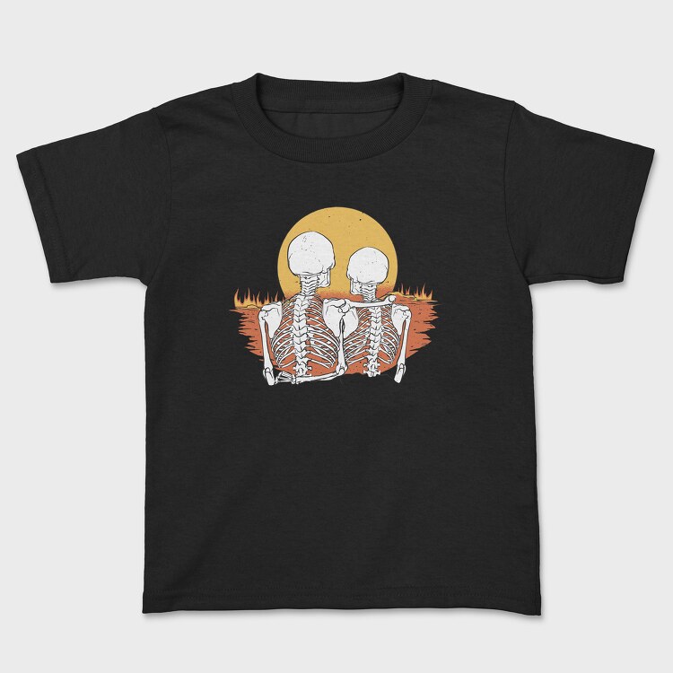 Skeletons Love Sunset, Детска Тениска