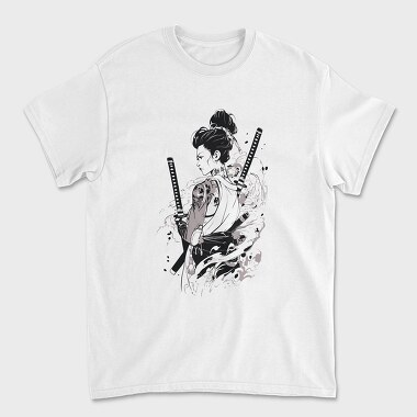 Unisex Men's T-Shirt, Geisha Girl