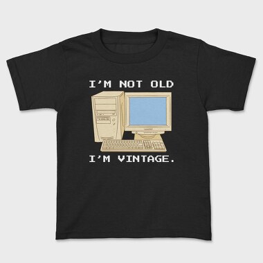 Vintage Computer, Kids' T-Shirt