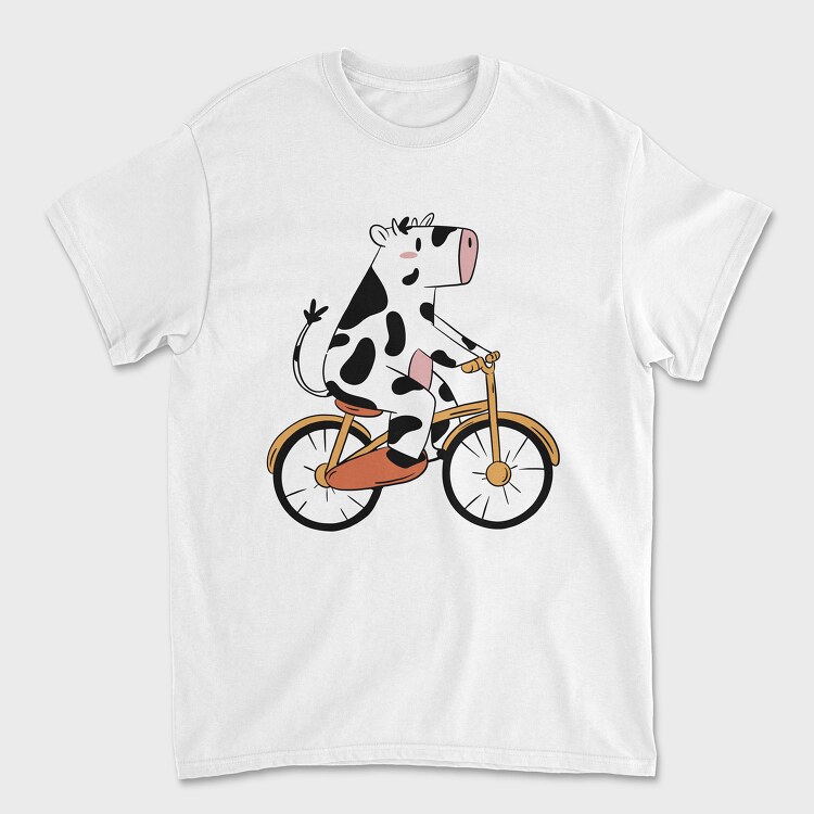 Cow Bike, Унисекс Мъжка Тениска