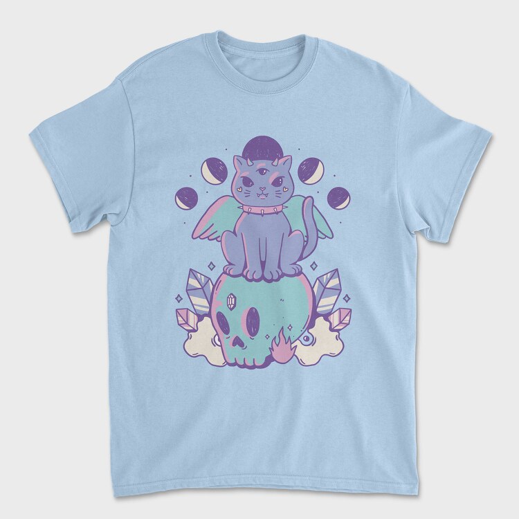 Pastel Goth Cat, Unisex Men's T-Shirt
