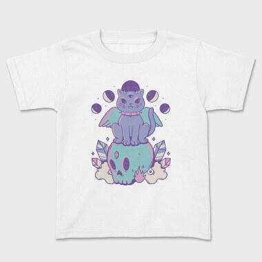 Pastel Goth Cat, Kids' T-Shirt
