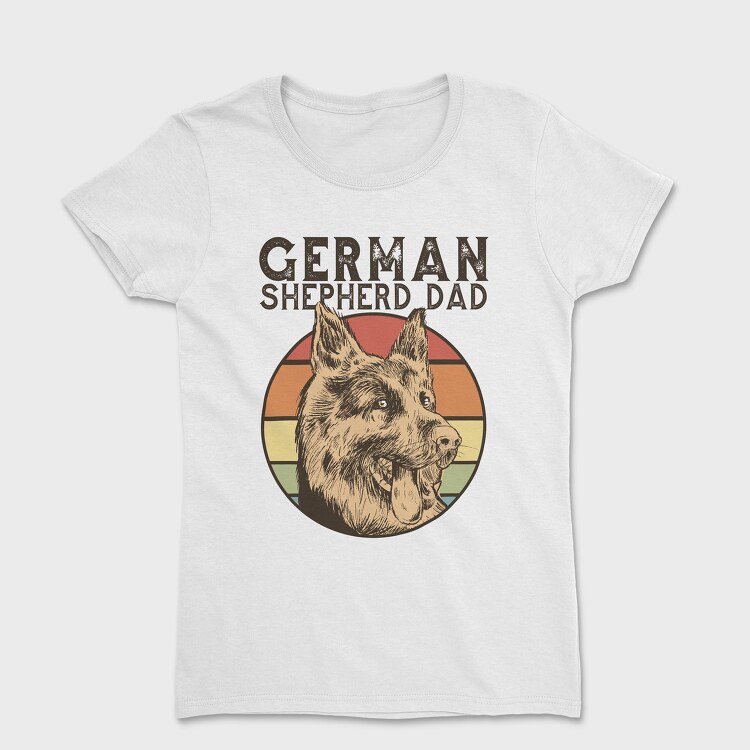 German Shepherd Dad, Дамска Тениска