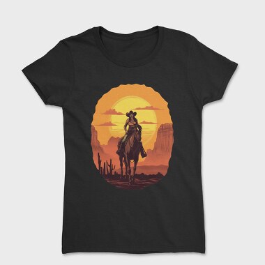 Cowgirl Sunset, Women's T-Shirt