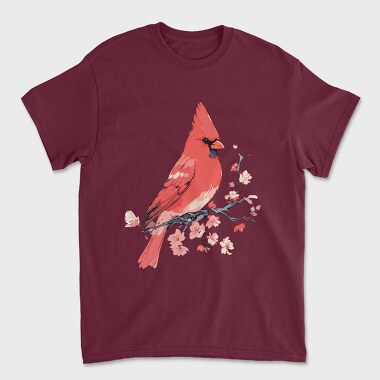 Bird Blossom, Unisex Men's T-Shirt