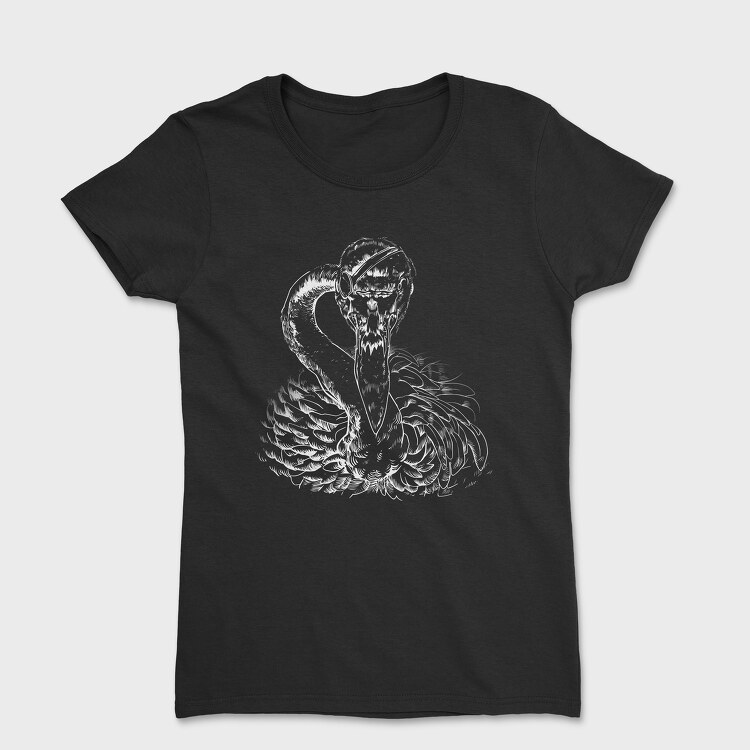 Patched Flamingo Portrait, Дамска Тениска