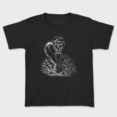 Patched Flamingo Portrait, Kids' T-Shirt