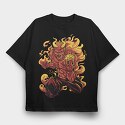 Skull Effect Colorful, Unisex Men's T-Shirt
