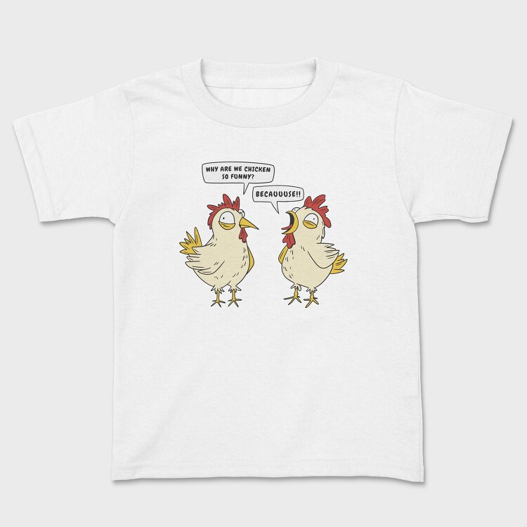 Crazy Funny Chickens, Kids' T-Shirt