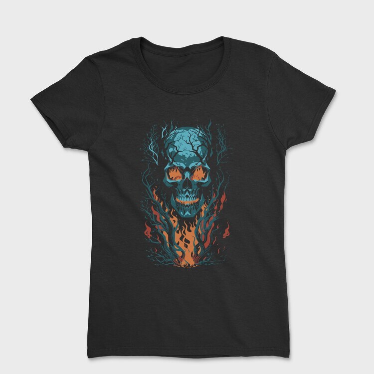 Skull Flames, Дамска Тениска