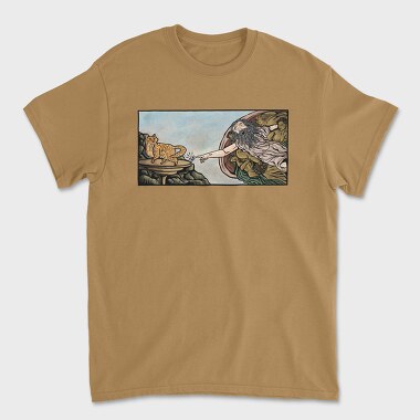 Creation Moment Cat, Unisex Men's T-Shirt