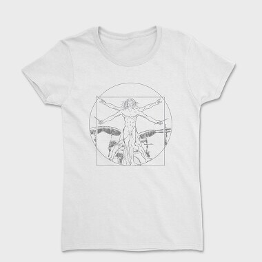 Vitruvian Drummer, Women's T-Shirt