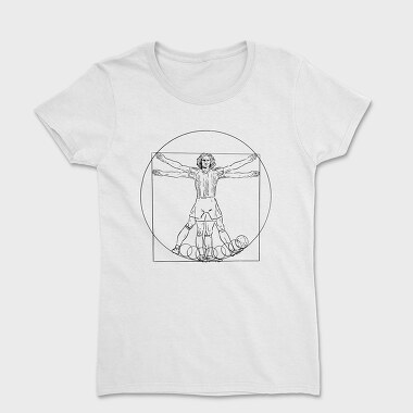 Vitruvian Man Football, Women's T-Shirt