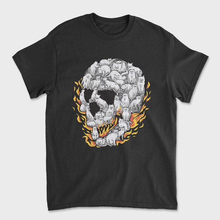 Skull of Cats, Unisex Men's T-Shirt