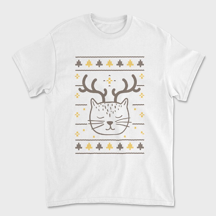 Cut Cat Ugly Sweater, Unisex Men's T-Shirt
