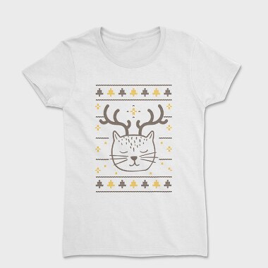 Cut Cat Ugly Sweater, Women's T-Shirt