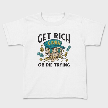 Skull Rich, Kids' T-Shirt