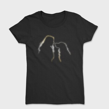 Girl and Golden Retriever, Дамска Тениска