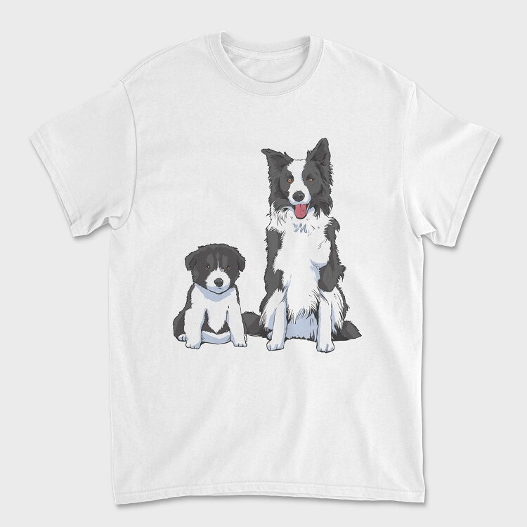 Border Collie Puppy Dog, Unisex Men's T-Shirt