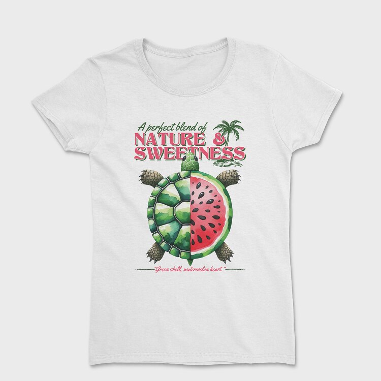 Watermelon Turtle, Women's T-Shirt
