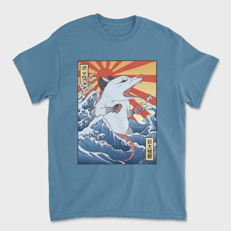 Wave Possum Japanese, Унисекс Мъжка Тениска