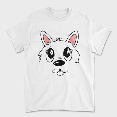 Unisex Men's T-Shirt, Cute Puppy Face