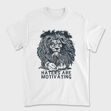 Lion Haters Are Motivating, Унисекс Мъжка Тениска