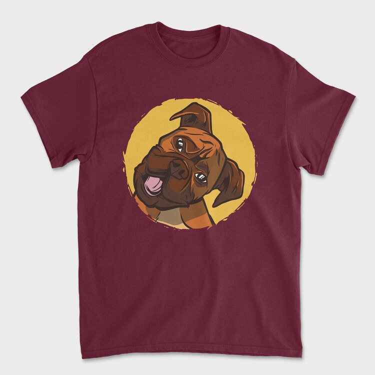Boxer Dog, Унисекс Мъжка Тениска