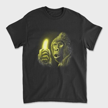 Gorilla Shining Banana, Unisex Men's T-Shirt