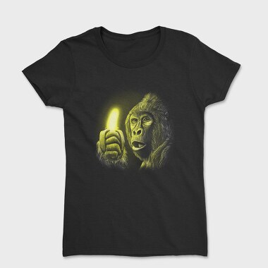 Women's T-Shirt, Gorilla Shining Banana