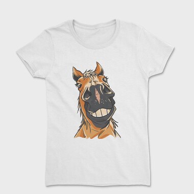 Smiling Horse, Women's T-Shirt