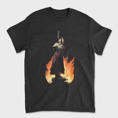 Smoking Witch, Unisex Men's T-Shirt
