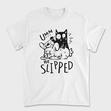 Bunny Funny Cat, Unisex Men's T-Shirt