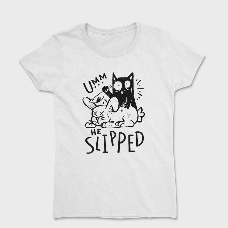 Bunny Funny Cat, Women's T-Shirt