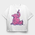 Bunny Funny Cat, Kids' T-Shirt