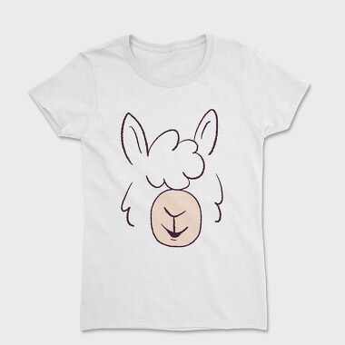 Llama Face, Women's T-Shirt