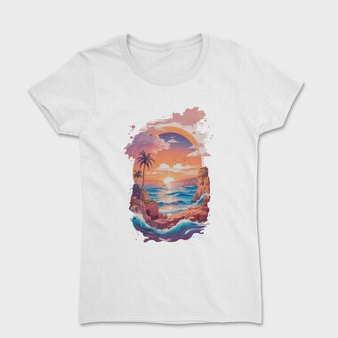 Greece Landscape Sunset, Women's T-Shirt