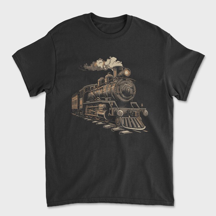 Locomotive Vintage, Unisex Men's T-Shirt