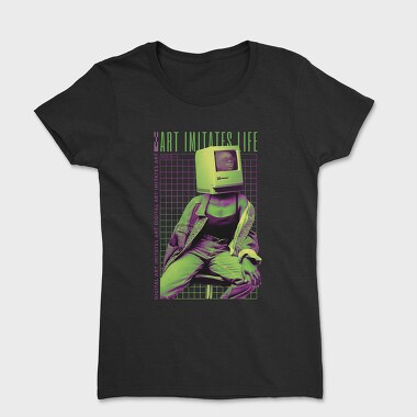 Wireframe Art Life Pc Head, Women's T-Shirt