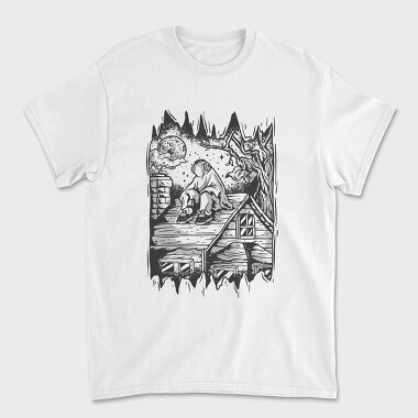 Lonely Ghost, Unisex Men's T-Shirt