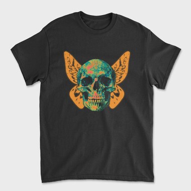 Butterfly Skull, Unisex Men's T-Shirt