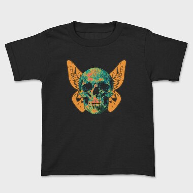 Butterfly Skull, Kids' T-Shirt